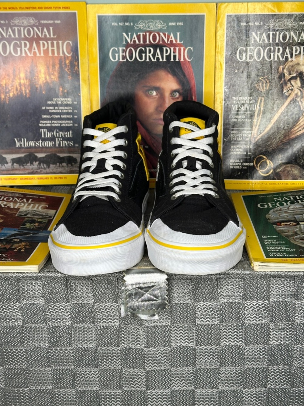 Vans Off THE WALL NATIONAL GEOGRAPHIC SK8-HI Top Size 9.5 UNISEX